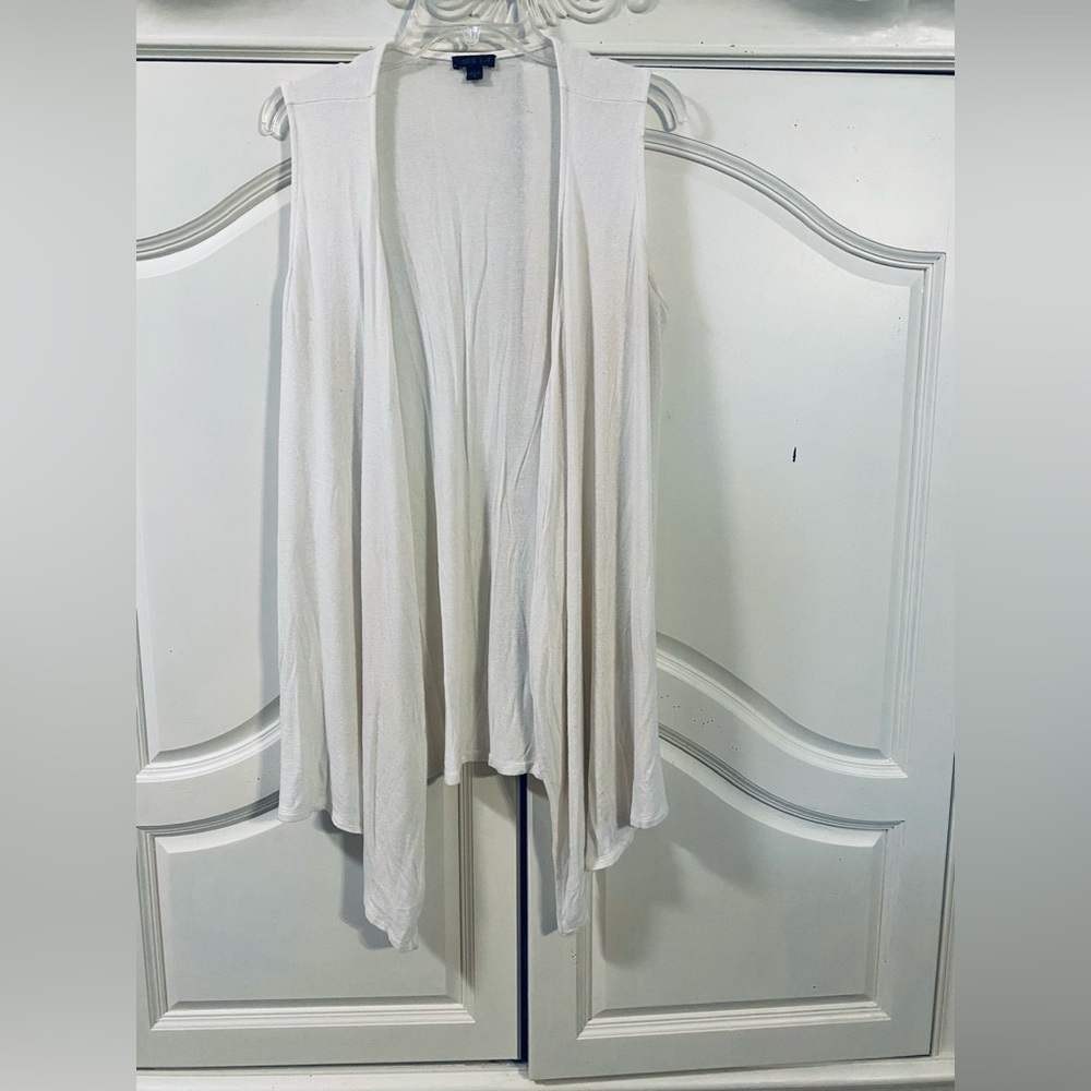 J. Jill Ivory Lightweight Open Cardigan